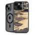 Blue Resin Wood iPhone 14 Kickstand Case