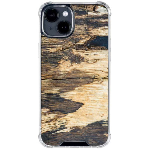 Blue Resin Wood iPhone 15 Clear Case