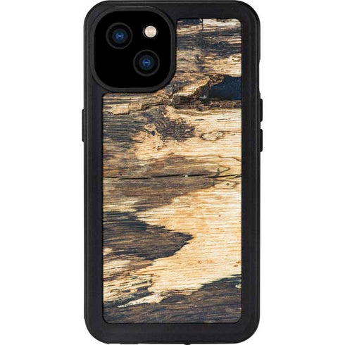 Blue Resin Wood iPhone 15 Plus Waterproof Case