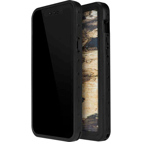 Blue Resin Wood iPhone 15 Pro Waterproof Case
