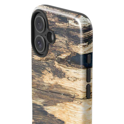 Blue Resin Wood iPhone 16 Impact Case