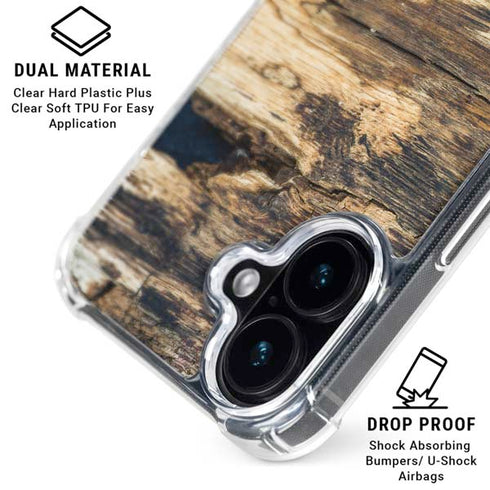 Blue Resin Wood iPhone 16 Plus MagSafe Case