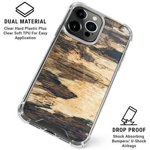 Blue Resin Wood iPhone 16 Pro Clear Case