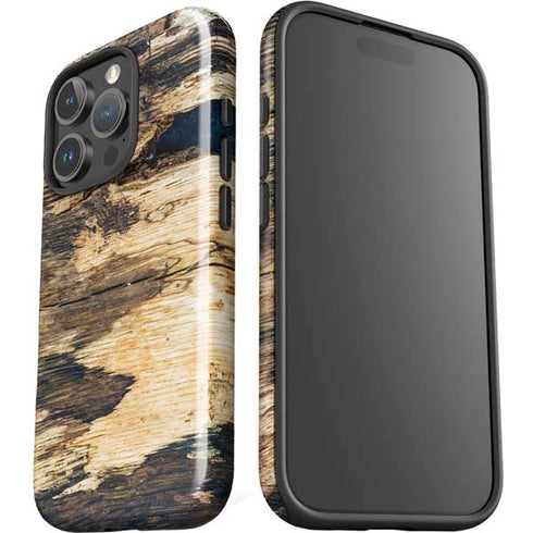 Blue Resin Wood iPhone 16 Pro Impact Case