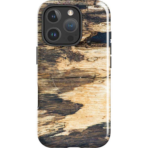 Blue Resin Wood iPhone 16 Pro Max Magsafe Impact Case