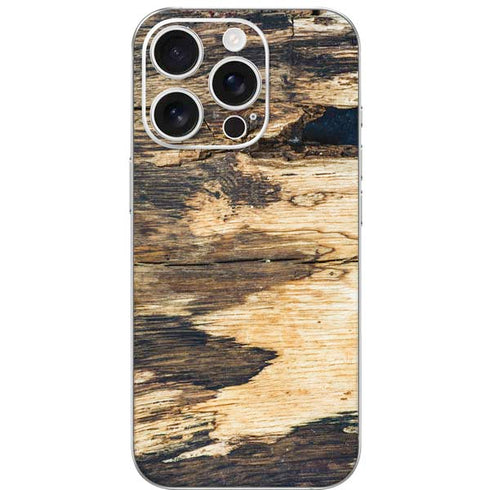 Blue Resin Wood iPhone 16 Pro Skin
