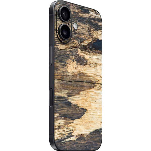 Blue Resin Wood iPhone 16 Skin