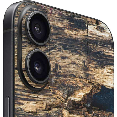 Blue Resin Wood iPhone 16 Skin