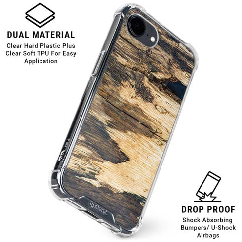 Blue Resin Wood iPhone 16e Clear Case
