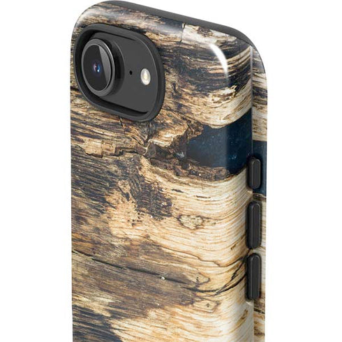 Blue Resin Wood iPhone 16e Impact Case