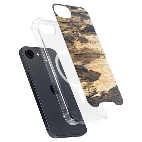Blue Resin Wood iPhone 16e MagSafe Case