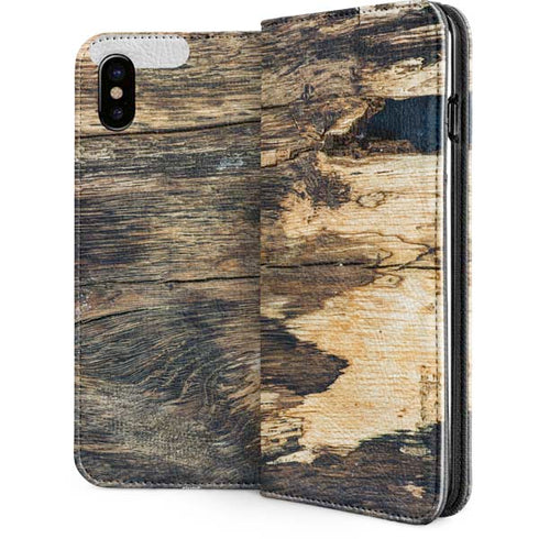 Blue Resin Wood iPhone 8 Folio Case