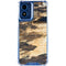 Blue Resin Wood Moto G Play 4G (2024) Clear Case