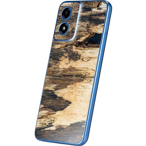 Blue Resin Wood Moto G Play 4G (2024) Skin