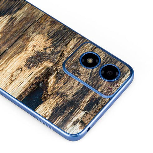 Blue Resin Wood Moto G Play 4G (2024) Skin