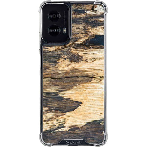 Blue Resin Wood Moto G Power 5G (2024) Clear Case