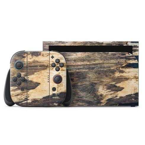 Blue Resin Wood Nintendo Skins