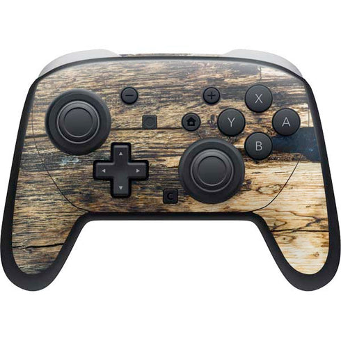 Blue Resin Wood Nintendo Skins