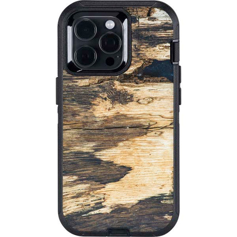 Blue Resin Wood Otterbox Defender iPhone Skin