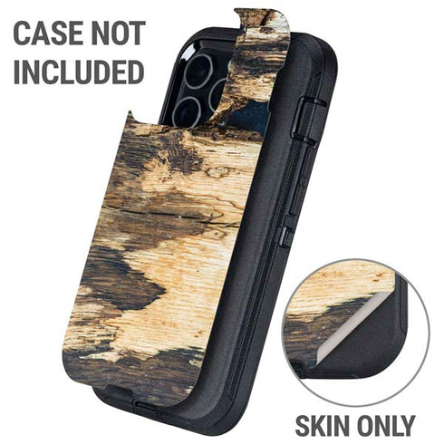 Blue Resin Wood Otterbox Defender iPhone Skin