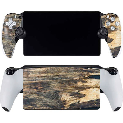Blue Resin Wood PlayStation Portal Remote Player Skin
