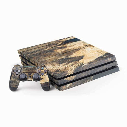 Blue Resin Wood PlayStation PS4 Skins