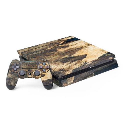 Blue Resin Wood PlayStation PS4 Skins