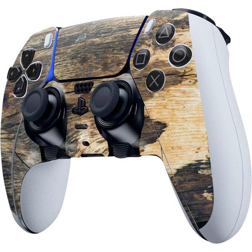 Blue Resin Wood PS5 DualSense Edge Pro Controller Skin