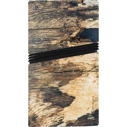 Blue Resin Wood PS5 Pro Disk Bundle Skin