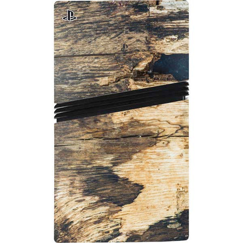 Blue Resin Wood PS5 Pro Disk Console Skin