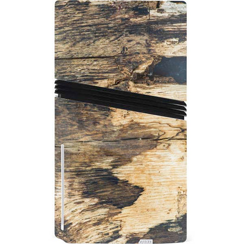 Blue Resin Wood PS5 Pro Disk Console Skin