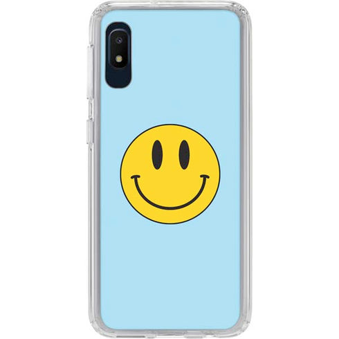 Blue Happy Face Galaxy Cases