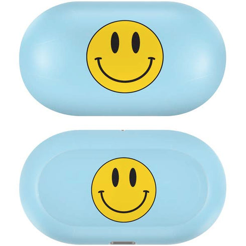 Blue Happy Face Galaxy Buds Plus Skin