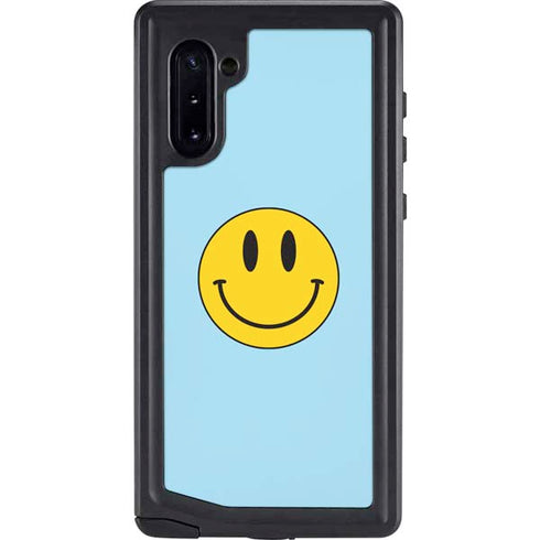 Blue Happy Face Galaxy Cases