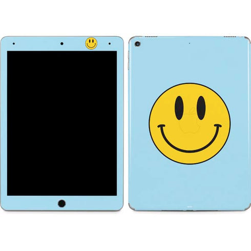 Blue Happy Face iPad Skins