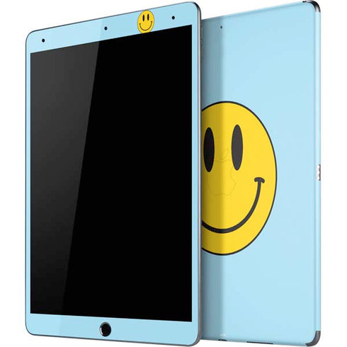 Blue Happy Face iPad Skins