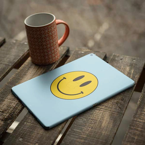 Blue Happy Face iPad Skins