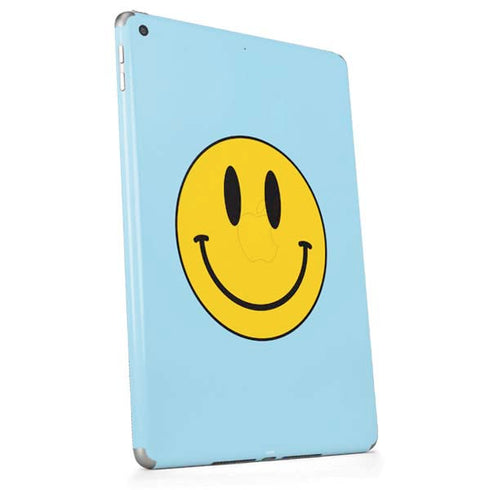 Blue Happy Face Apple iPad Skin