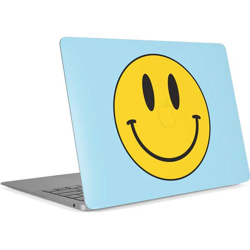 Blue Happy Face Apple MacBook Air Skin