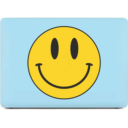 Blue Happy Face Apple MacBook Air Skin