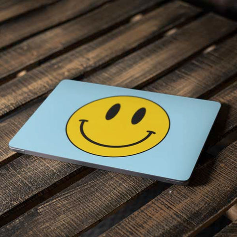 Blue Happy Face Apple MacBook Air Skin