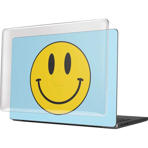 Blue Happy Face MacBook Pro 14in (2021-24) Case plus Skin