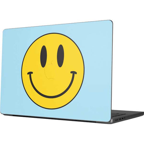 Blue Happy Face Apple MacBook Pro 14-inch Skin