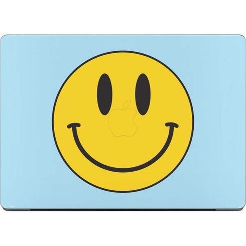 Blue Happy Face Apple MacBook Pro 14-inch Skin