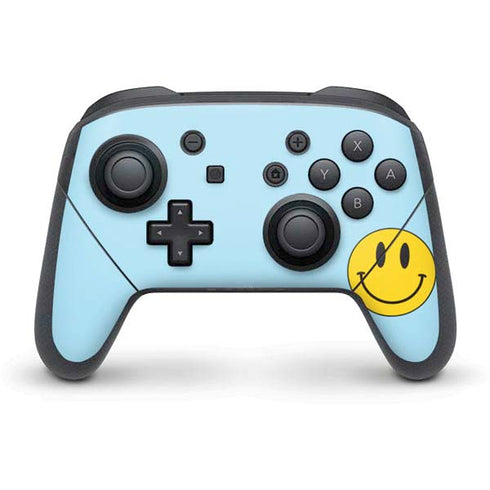 Blue Happy Face Nintendo Skins