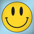 Blue Happy Face PlayStation 4 Gold Wireless Headset Skin