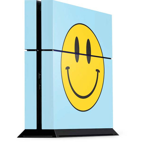Blue Happy Face PlayStation PS4 Skins