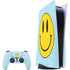 Blue Happy Face PlayStation PS5 Skins