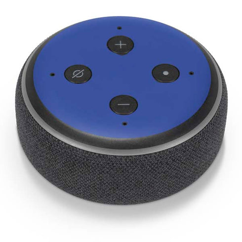 Blue Solid Amazon Echo Dot Skin