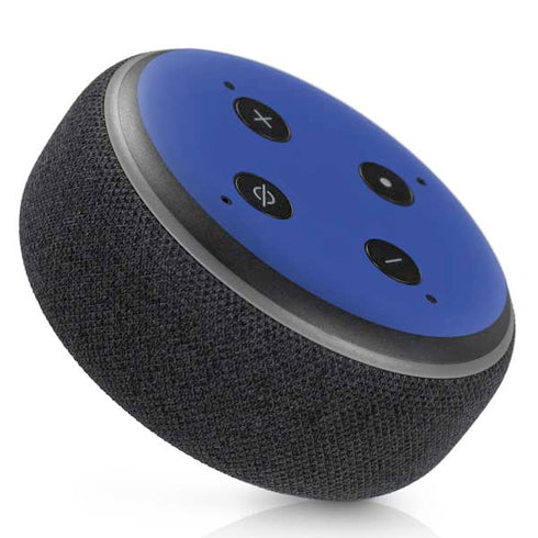 Blue Solid Amazon Echo Dot Skin